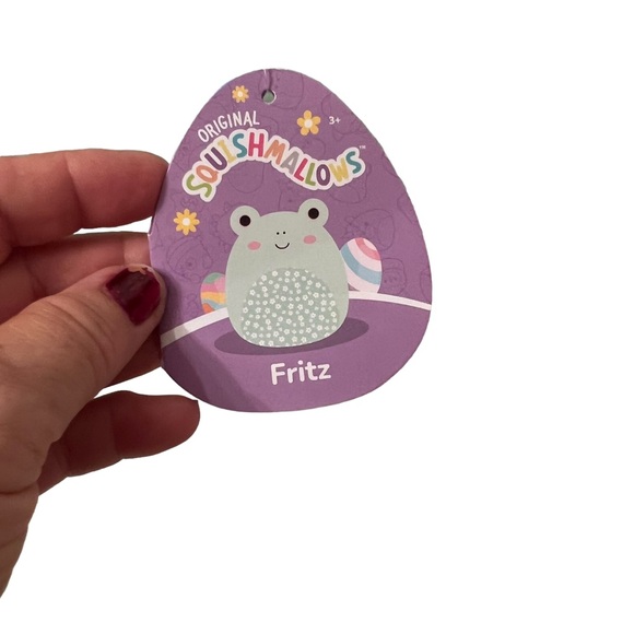 Squishmallows Fritz The Frog Floral Belly Plush 8” NWT - Picture 4 of 5